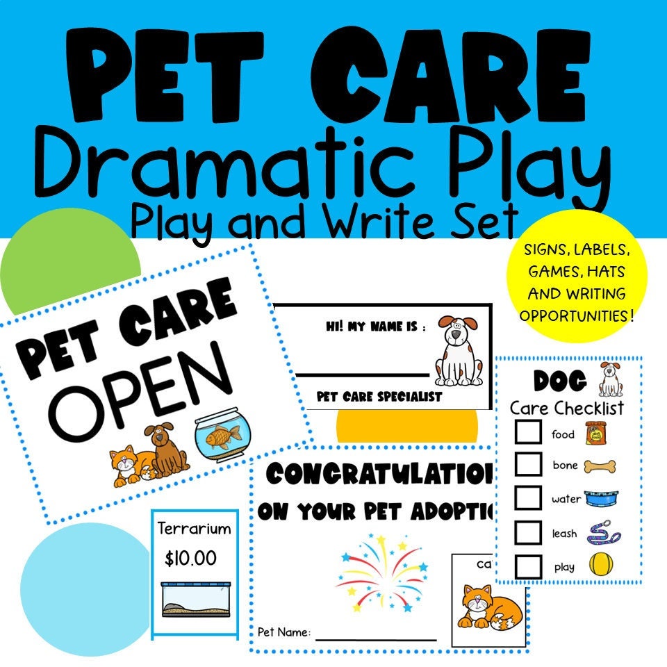 pet-care-dramatic-play-pet-store-pretend-play-for-preschool-prek-and-play-learn-create-early-learning for Pet Shop Dramatic Play Free Printables Pet Care Dramatic Play, Pet Store Pretend Play for Preschool, PreK and – Play Learn Create - Early Learning for Pet Shop Dramatic Play Free Printables