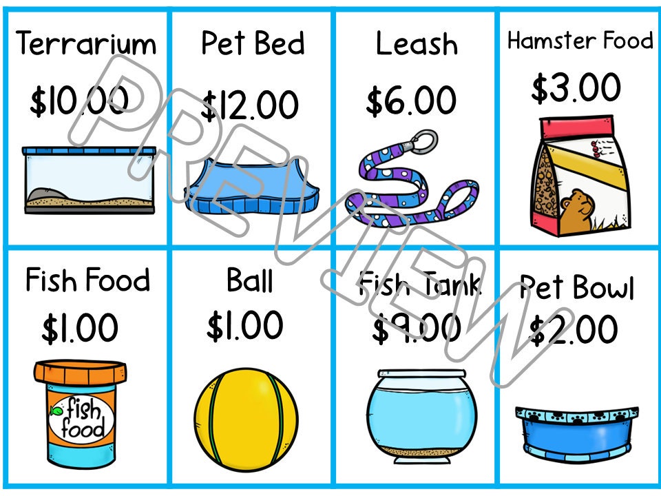 Pet Care Dramatic Play, Pet Store Pretend Play for Preschool, PreK and Kindergarten