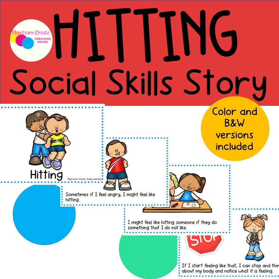 Hitting Social Skills Story Play Learn Create Early Learning hitting-social-skills-story-play-learn-create-early-learning