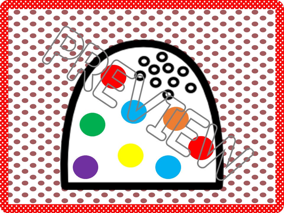 Gingerbread Theme Color Match Activities For Toddler and Preschool Learning