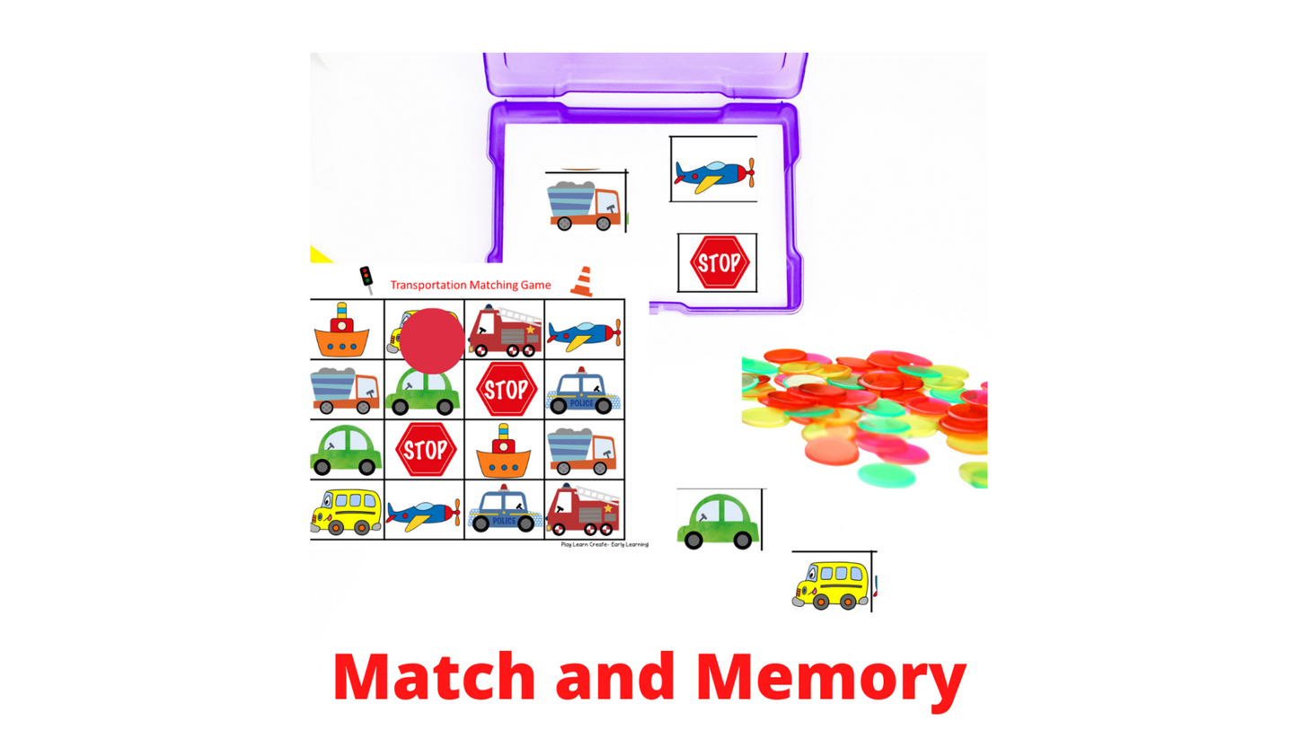 Preschool Transportation Theme Busy Box Activities for Preschool, PreK and Kindergarten