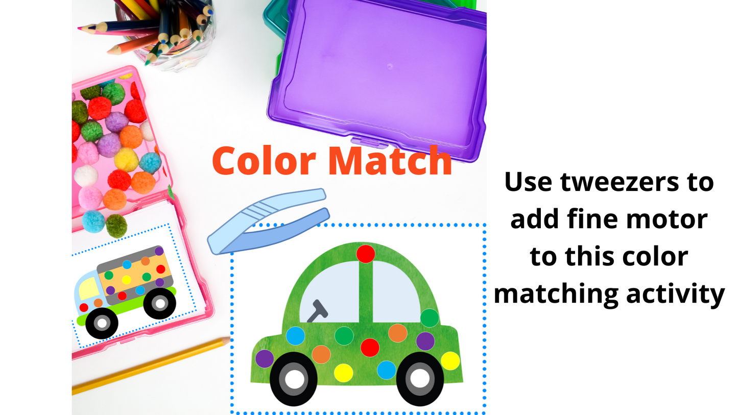 Preschool Transportation Theme Busy Box Activities for Preschool, PreK and Kindergarten