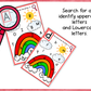 Spring Theme Preschool Rainbow Activities for Preschool, PreK, Kindergarten