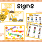 Construction Theme Calming Corner Signs, Activities and Stories