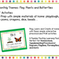 May Preschool Homeschool Monthly Binder with Butterfly Theme and Plant Theme Activities