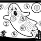 Halloween Roll and Cover Math Game for Preschool PreK and Kindergarten