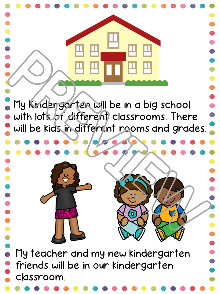 Going to Kindergarten Social Skills Story