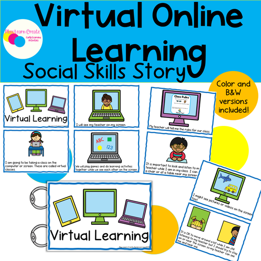 Virtual Learning, Online Learning Social Skills Story