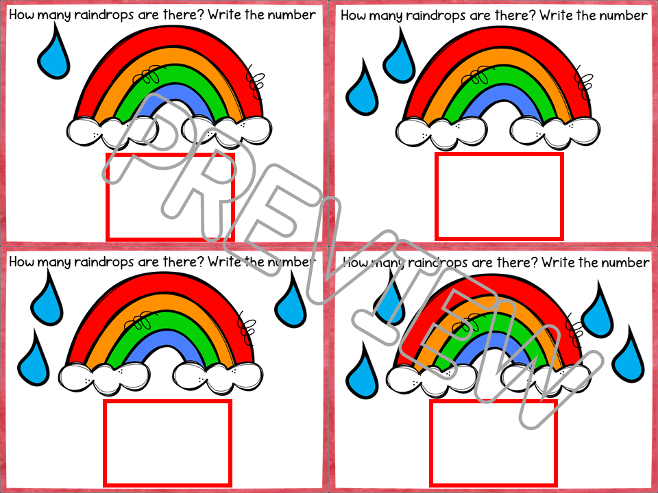 Spring Theme Preschool Rainbow Activities for Preschool, PreK, Kindergarten