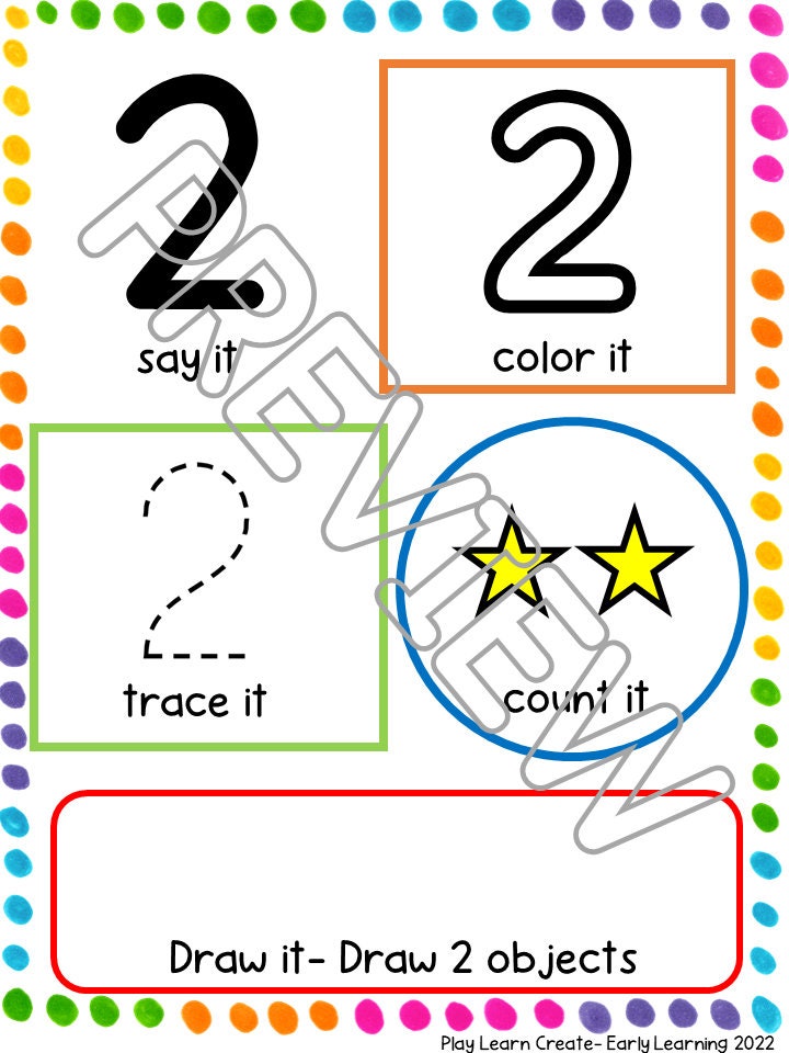 Number Activity Book, Math for Preschool, PreK and Kindergarten