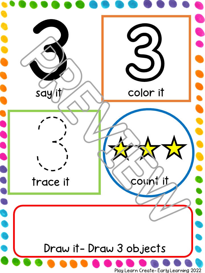 Number Activity Book, Math for Preschool, PreK and Kindergarten