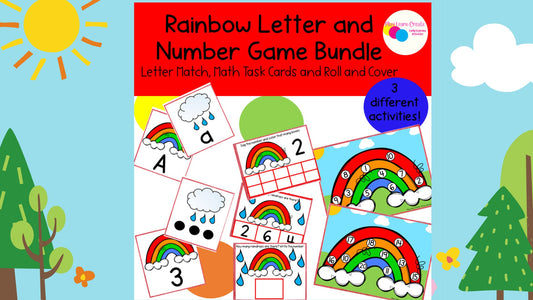 Spring Theme Preschool Rainbow Activities for Preschool, PreK, Kindergarten