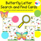 Butterfly Themed Alphabet and Literacy Activity for Preschool, PreK and Kindergarten