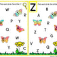 Butterfly Themed Alphabet and Literacy Activity for Preschool, PreK and Kindergarten