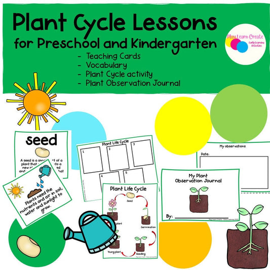 Plant Cycle Lesson and Activities for Preschool, PreK and Kindergarten