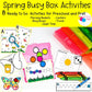 Spring Busy Box Activities for Preschool, PreK and Kindergarten