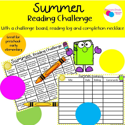 Summer Reading Challenge for Preschool, PreK and Kindergarten