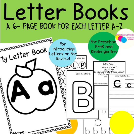 Alphabet Activity Books for Preschool and PreK