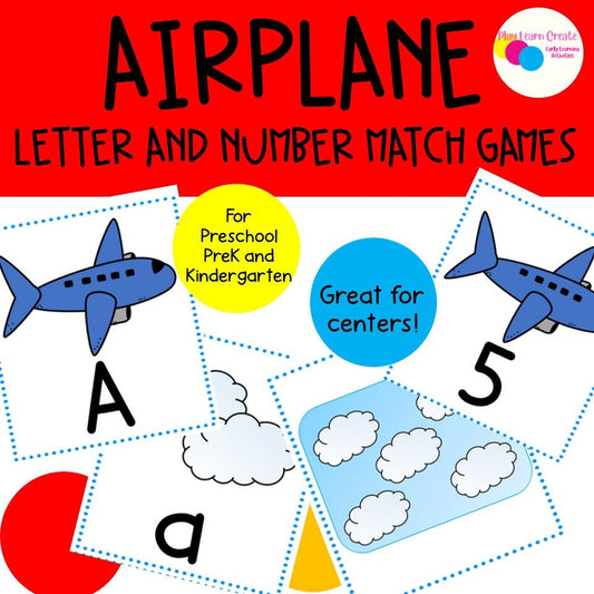 Transportation Theme Letter Games for Preschool, PreK and Kindergarten