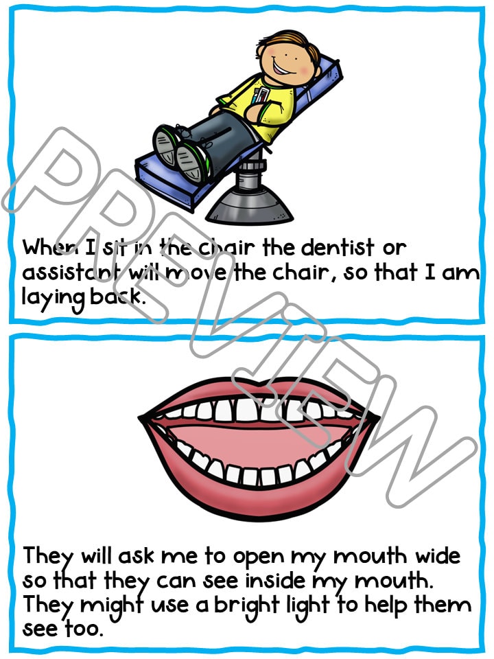 Going to the Dentist Printable Social Skills Story