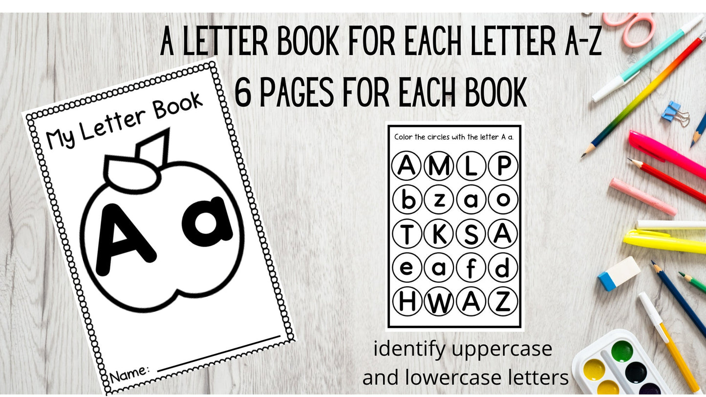 Alphabet Activity Books for Preschool and PreK