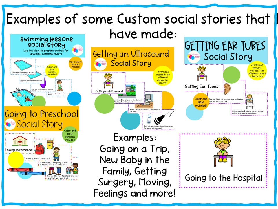 Custom Social Skills Story, Social Emotional Learning