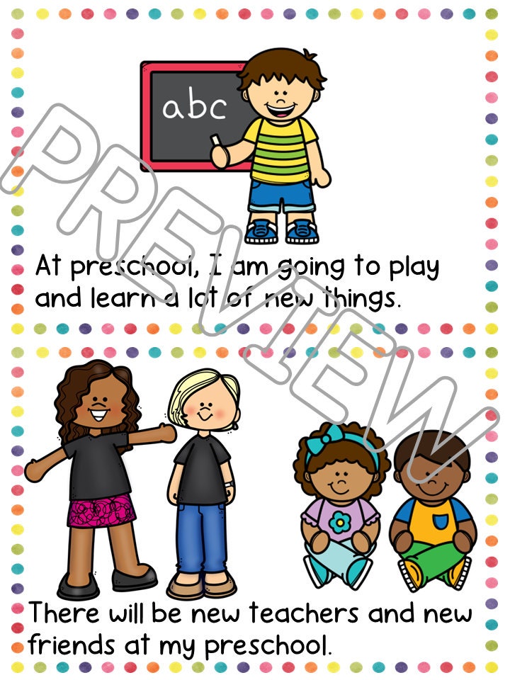 Starting Preschool Social Skills Story