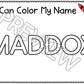 Personalized Printable Name Activity Workbook for Preschool, PreK and Kindergarten