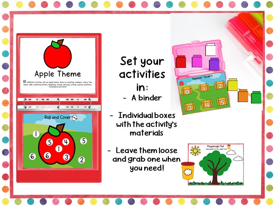 September Play Learn Create Preschool Learning Pack for Preschool Home ...