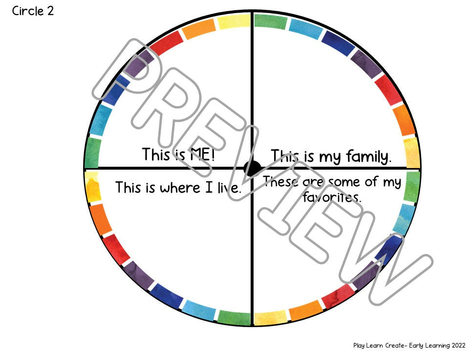 Printable All About Me Theme Craft for Preschool