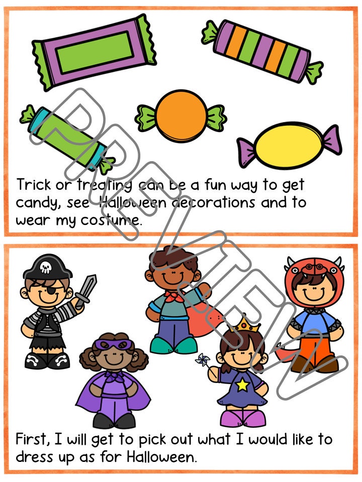 Trick or Treating Halloween Social Skills Story