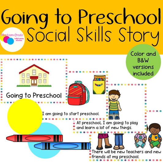 Starting Preschool Social Skills Story