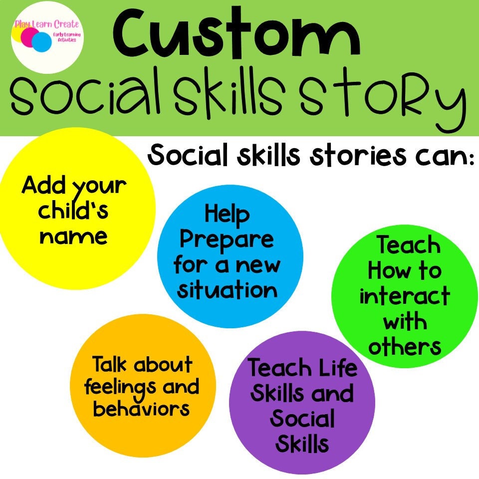 Custom Social Skills Story, Social Emotional Learning