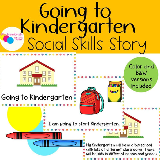 Starting Kindergarten Social Skills Story