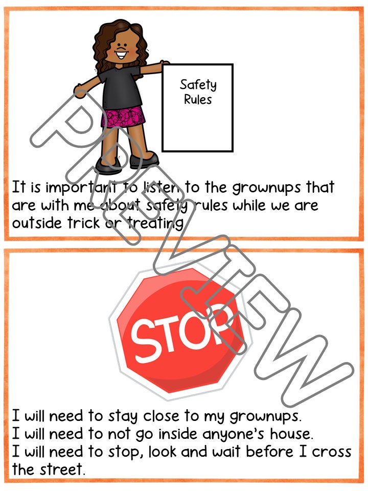 Trick or Treating Halloween Social Skills Story