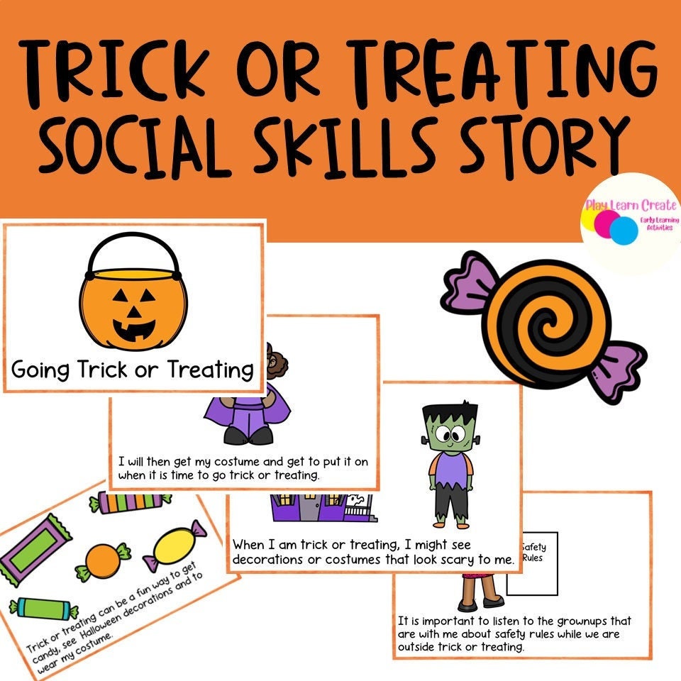 Trick or Treating Halloween Social Skills Story