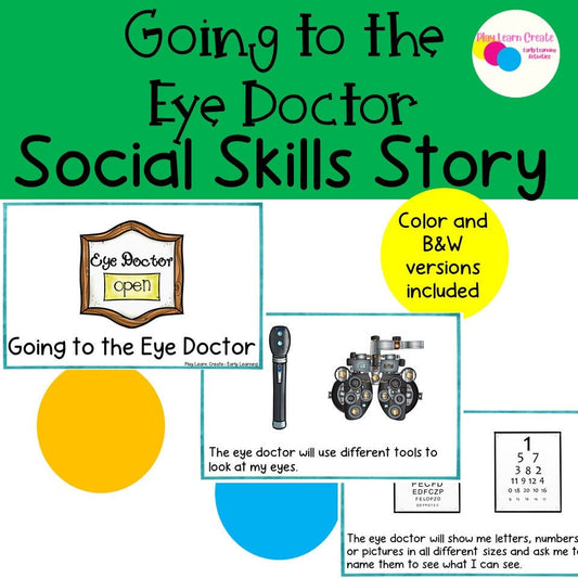 Going to the Eye Doctor or Optometrist Social Skills Story