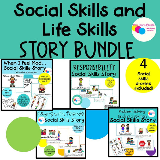 Social Skills Story and Life Skills Story Bundle