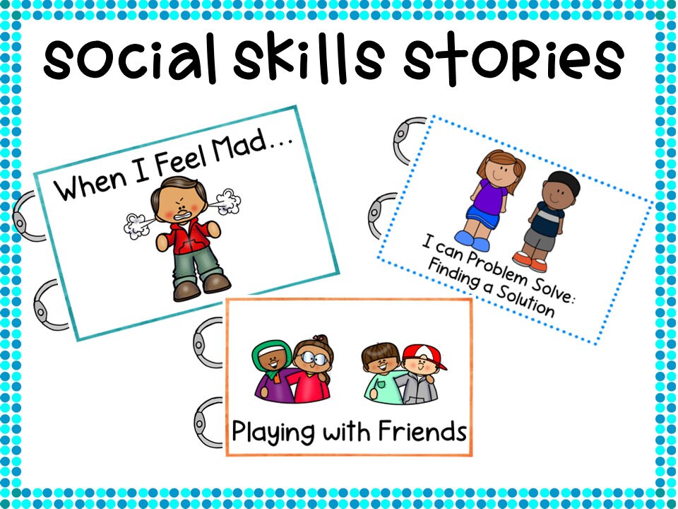 Printable Calming Corner for Home or Classroom with Signs and Social Skills Stories