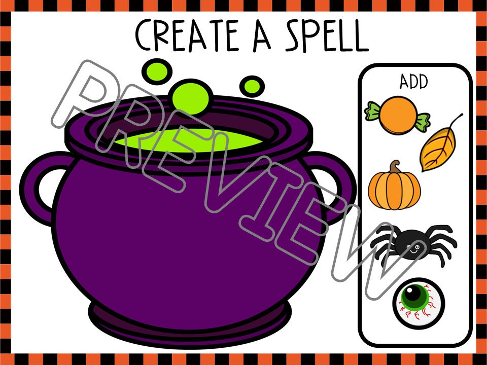 Halloween Playdough Mats for Preschool, PreK and Kindergarten