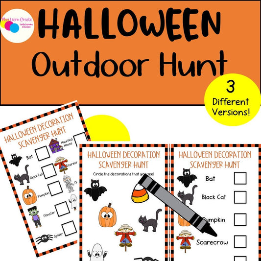 Halloween Outdoor Decoration Scavenger Hunt