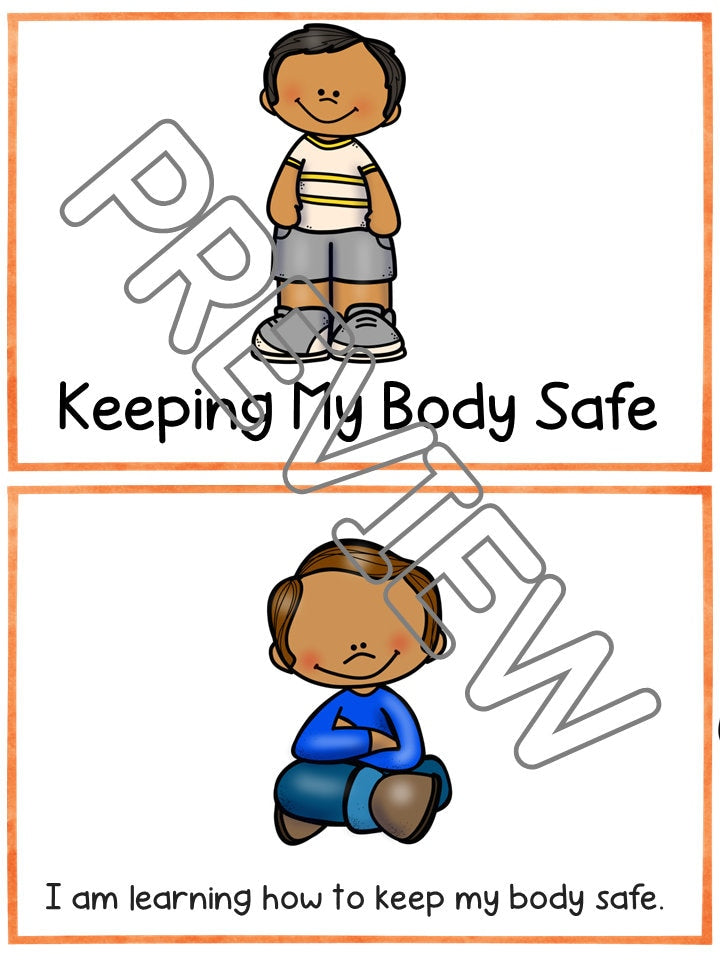 Body Awareness Social Skills Story, Body Safety Story for Preschool, P ...