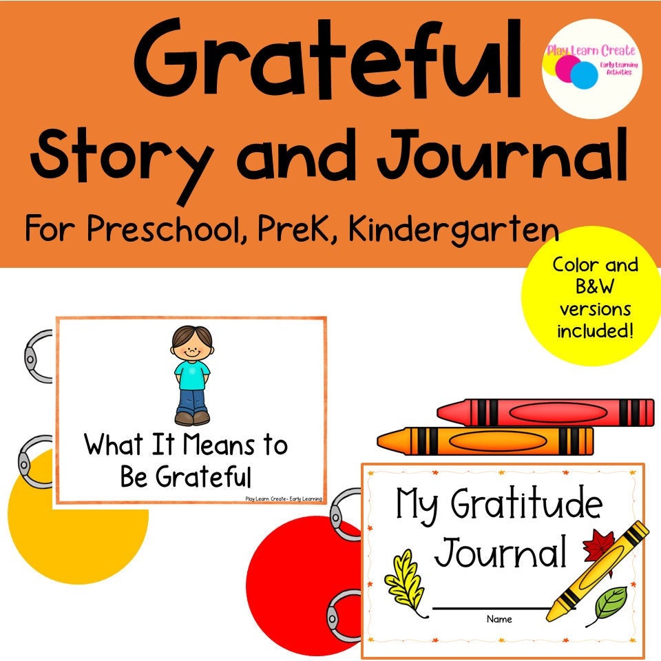 Grateful Journal and Grateful Social Skills Story Bundle