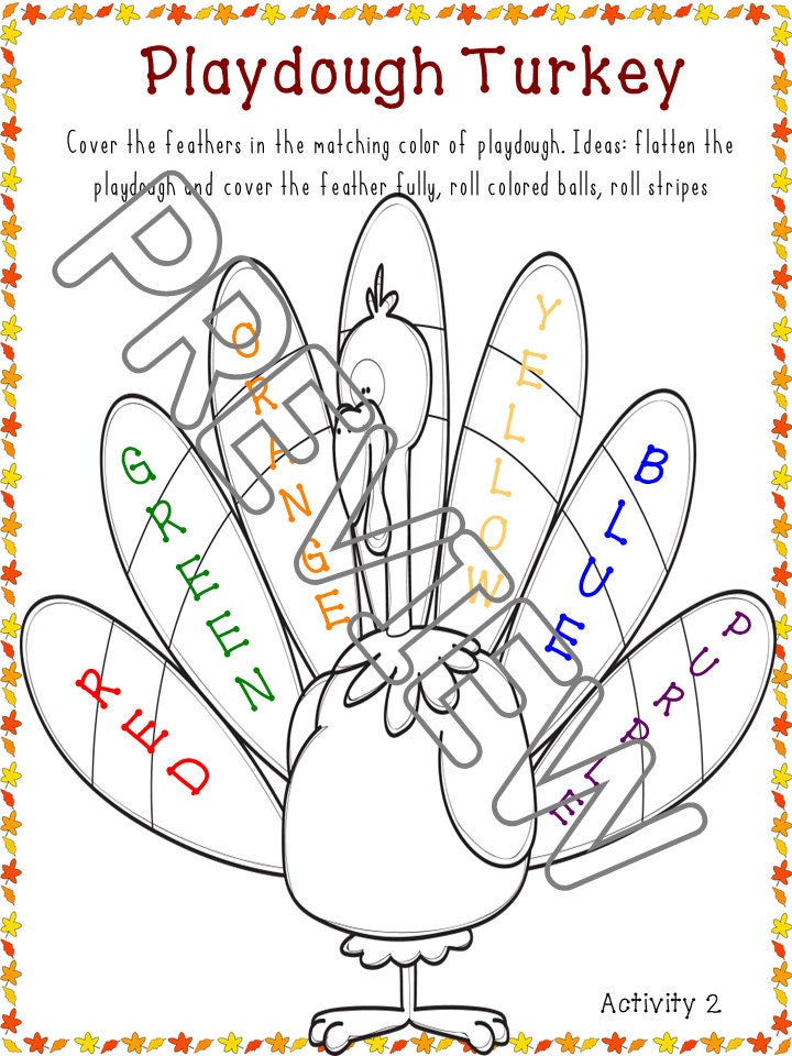 Toddler Thanksgiving Activity Book