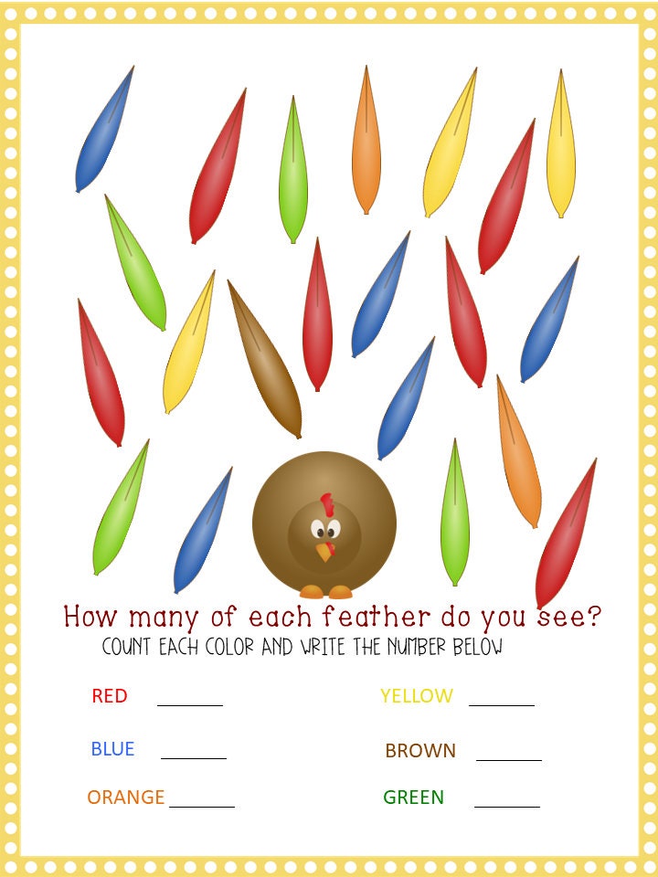 Thanksgiving Learning Activity Book for Preschool and PreK