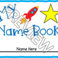 Personalized Name Workbook with a Space Theme for Preschool, PreK and Kindergarten