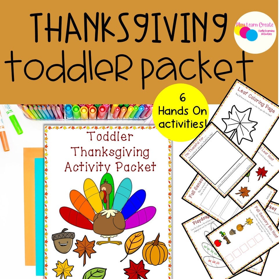 Toddler Thanksgiving Activity Book