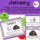 January Preschool Workbook Play Learn Create Pack for Homeschool