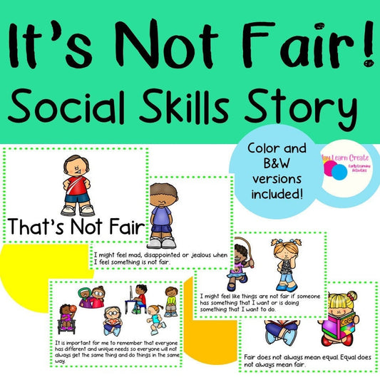 Fairness Social Skills Story and Fairness Lesson