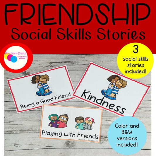 Friendship Social Skills Stories, Bundle of Social Skills Stories